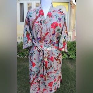 Bohemian Cotton Kimono/ Robe. One size fits all. New with tags.
